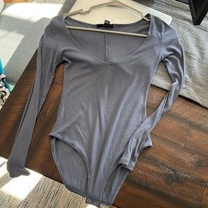 Forever 21 bodysuit long sleeve